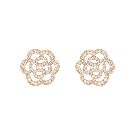 chanel camicia|Chanel camelia earrings.